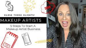 steps to start a makeup artist business