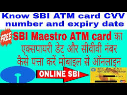 The debit card number is not valid in the real world. How To Know Sbi Maestro Atm Card Expiry Date Cvv Number By Mobile Hindi Urdu Youtube