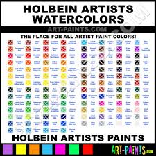 Holbein Watercolor Chart In 2019 Paint Charts Watercolour