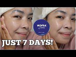 i applied nivea cream on my face for