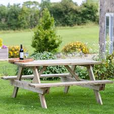 6 Seater A Frame Picnic Table Wooden