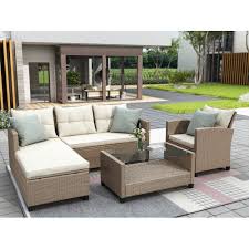 Us 4pcs Outdoor Patio Furniture Set
