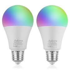 Smart Wifi Light Bulb Aukora Led Light Bulb Compatible With Amazon Alexa Google Home Ifttt No Hub Required E26 E27 60w Equivalent 7w Color Changing Dimmab Smart Light Bulbs Led Light Bulb Led