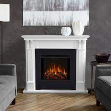 Electric Fireplace In White 7100e W