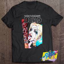 Available in a range of colours and styles for men, women, and everyone. Funny The Walking Dead Harley Quinn T Shirt On Sale 90sclothes
