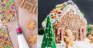 gingerbread house icing kitchen fun