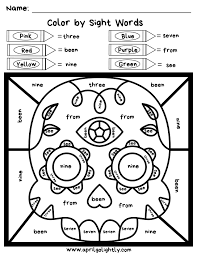 The day of the dead celebrations in mexico developed from ancient traditions. Day Of The Dead Coloring Pages Color By Sight Word April Golightly