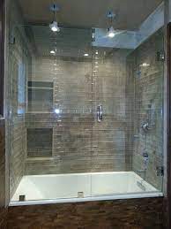glass shower tub shower tub