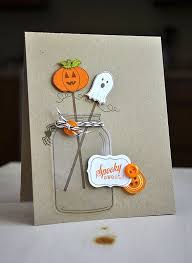 Send custom holiday cards to show your love this holiday. Simply Stamped August 2010 Halloween Cards Handmade Halloween Cards Mason Jar Cards