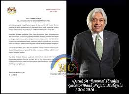 Dr ungku zeti aziz (bekas gabenor bank negara). Muhammad Ibrahim Gabenor Bnm Yang Baru Malaysia Coin