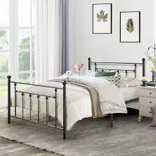 Best overall metal bed frame. Vecelo Victorian Metal Platform Bed On Sale Overstock 20489039