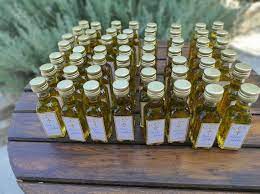 10 Mini Glass Bottles Greek Extra