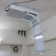 hidden ceiling overhead tv mount lift