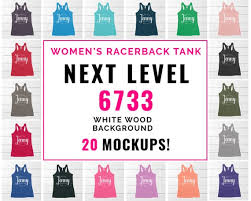 Next Level 6733 Mockup Bundle Shirt Mockup Tank Top Mockup Tank Top Mock Up Womens Triblend Racerback Tank