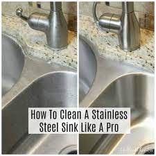 how to clean a stainless steel sink