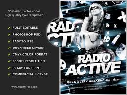 radio active free flyer template