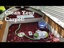 how to clean boat carpet you