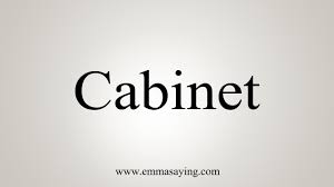 how to say cabinet you