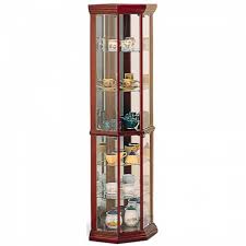 curio cabinets solid wood cherry gl
