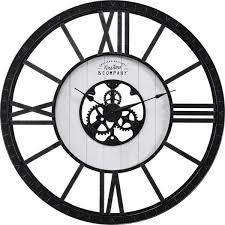 Black Shiplap Farmhouse Clock