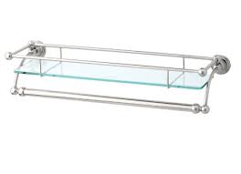Glass Shelf With Towel Rail By Perrin