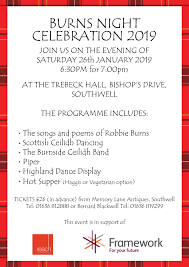 Learn how to host the perfect burns supper here. Burns Night Reach Learning Disability