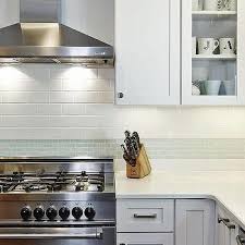 Grey Glass Kitchen Backsplash Tiles