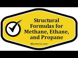 structural formulas for methane ethane