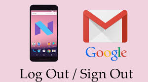 how to sign out from gmail account from
