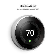 nest learning thermostat 3rd gen stainless steel