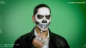 skull halloween makeup inspo by nyx pmu