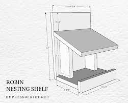 Make A Robin Nesting Shelf Free Plans
