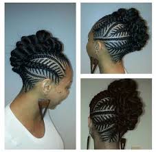 It combines the artistry of braiding with the cool factor and attitude of dreadlocks. Typh S Braids1 More Natural Hair Styles Braided Hairstyles Braided Mohawk Hairstyles