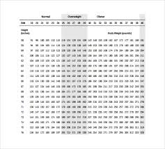 Bmi Chart Templates 8 Download Free Documents In Pdf Word