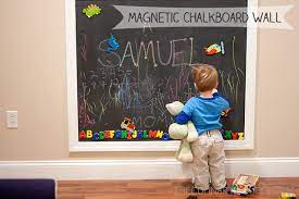 Diy Magnetic Chalkboard Wall The