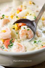 creamy seafood chowder spend with pennies