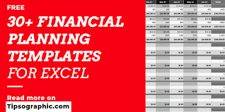 financial planning templates