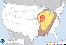 On average michigan has 15 tornadoes per year. Severe Weather Outbreak Likely For Ohio River Valley Earth Earthsky