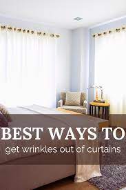 get wrinkles out curtains