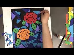stained glass paper mosaic you
