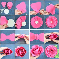 giant paper flowers how to make paper