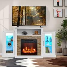 Byroce Electric Fireplace Tv Stand For