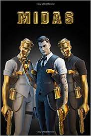 We have high quality images available of this skin the midas skin is a legendary fortnite outfit from the golden ghost set. Fortnite Midas Skin Notebook Lined Notebook Art Ag 9798639330162 Amazon Com Books