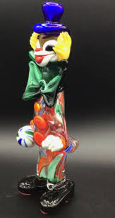 Unique Authentic Murano Art Glass Clown