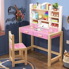 Diy home office and desk tour — work from home setup. Children Solid Wood Study Table Bookshelf Chair Set Household Child Desk Tables Suit Concise Girl Boy Computer Table Desktop Table Home Simple Modern Desk Ikea Economical Simple Desk Student Writing