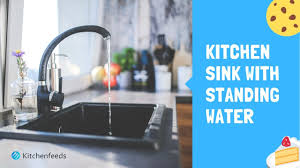 kitchen sink with standing water