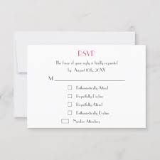 Funny Modern Custom Wedding White Rsvp Card Invite