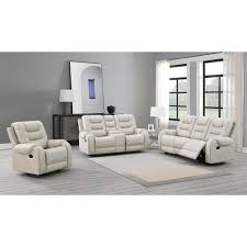seater faux leather recliner set