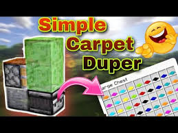 minecraft 1 19 simple carpet duper