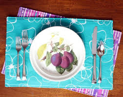 Try using the same design template for each placemat, but. Free Patterns For Sewn Placemats And Napkins Allfreesewing Com